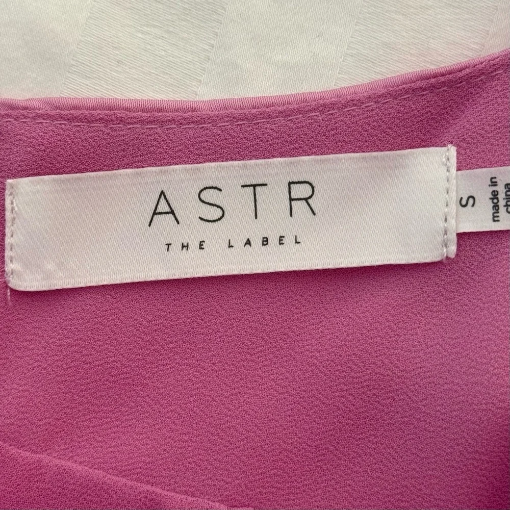 NWT Astr the Label Ruched Mini Slip Peony Dress in Pink - Size S